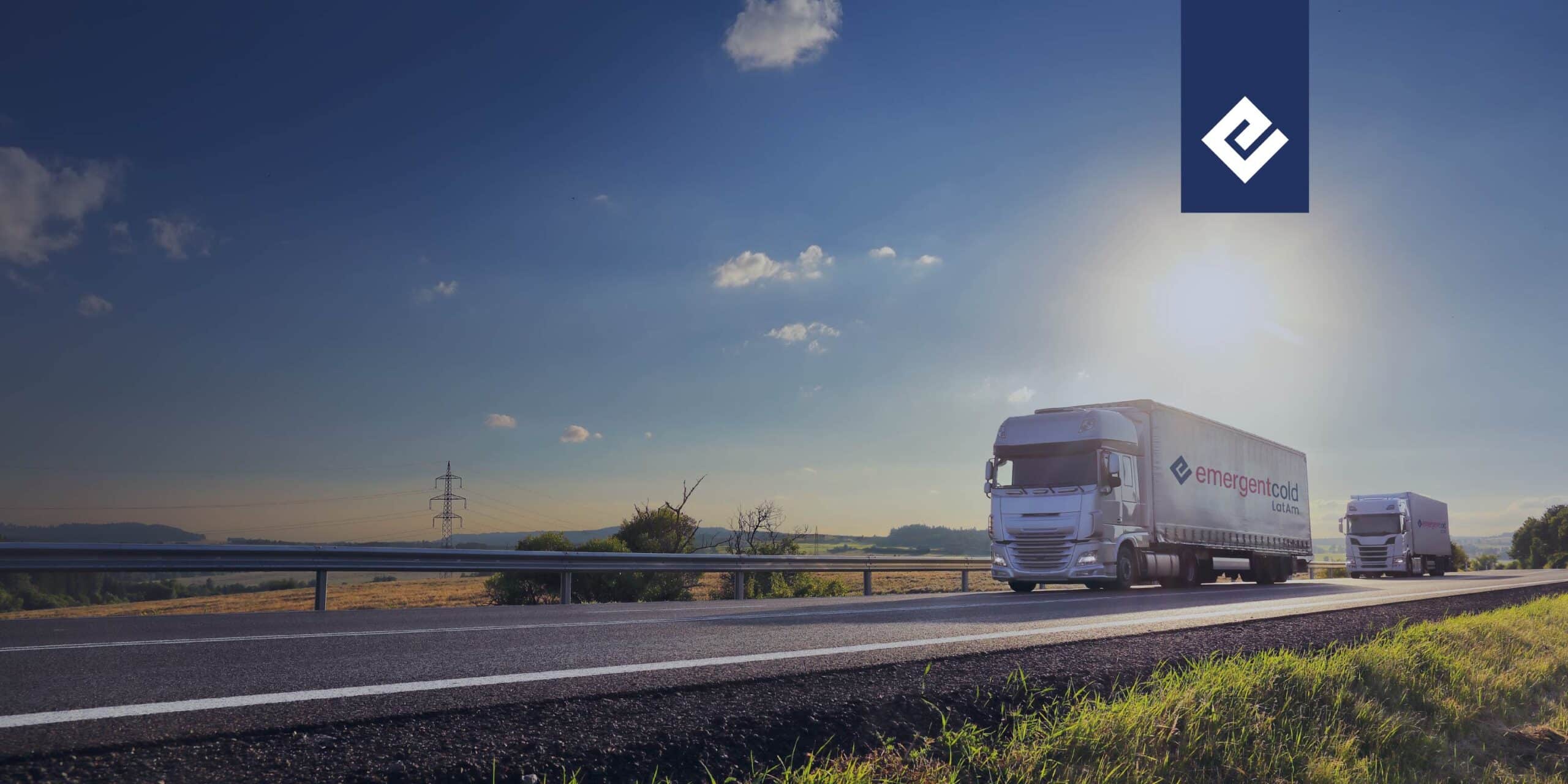 caminhão, representando o processo de transporte de alimentos